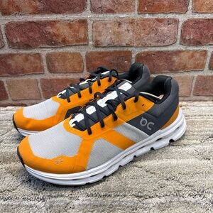 On Running Cloudrunner mens running shoes orange/gray Sz 11.5